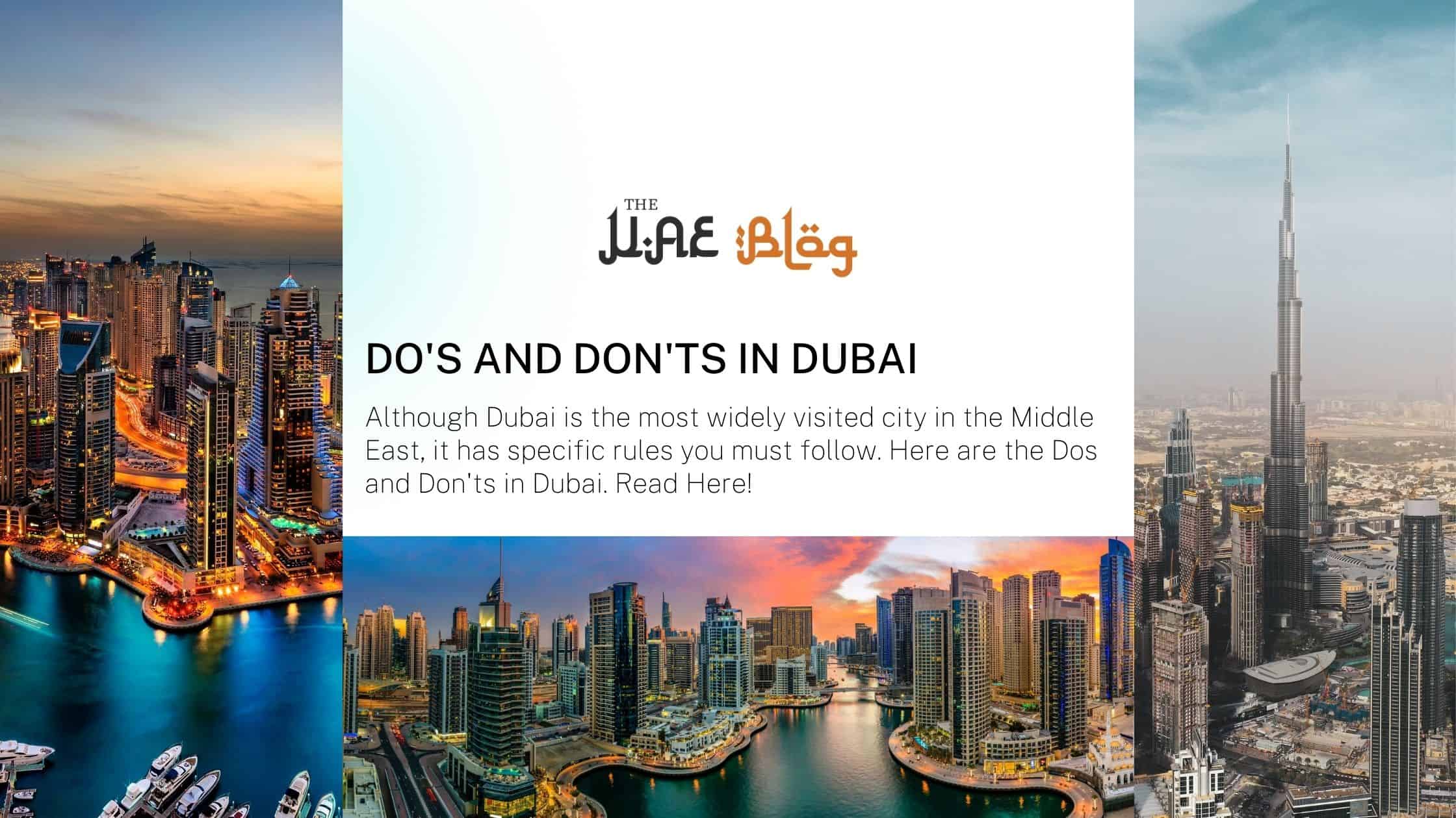 Do's and don'ts in Dubai