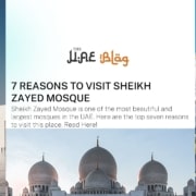 7 Reasons to Visit Sheikh Zayed Mosque