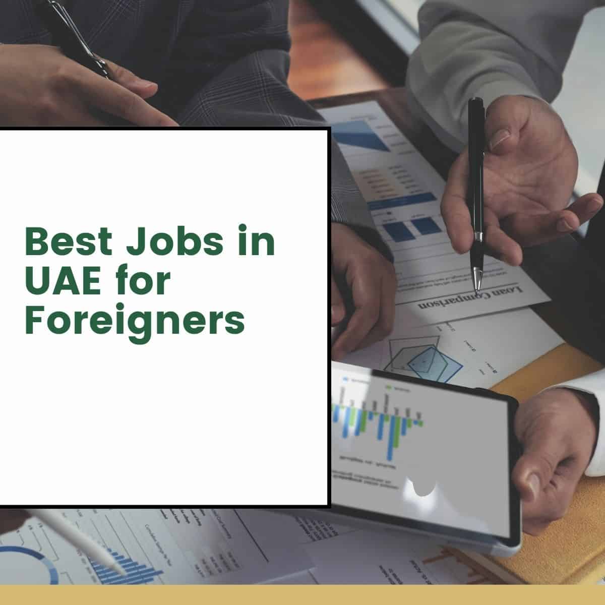 Best Jobs In UAE For Foreigners The UAE Blog