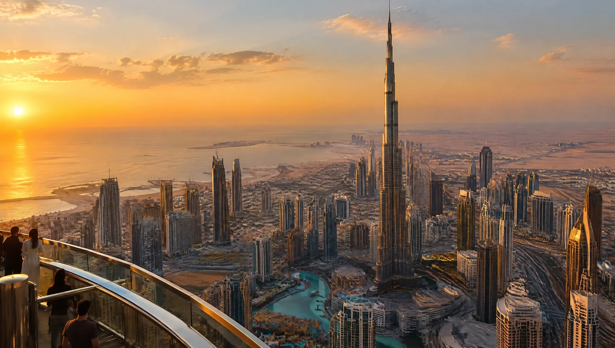 Vue sur Dubaï depuis une plateforme d'observation