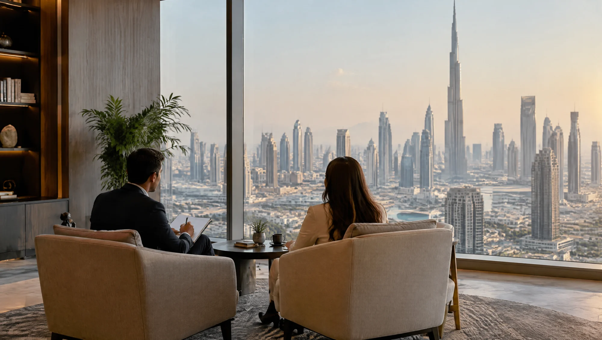 Séance de coaching dans un bureau calme à Dubaï